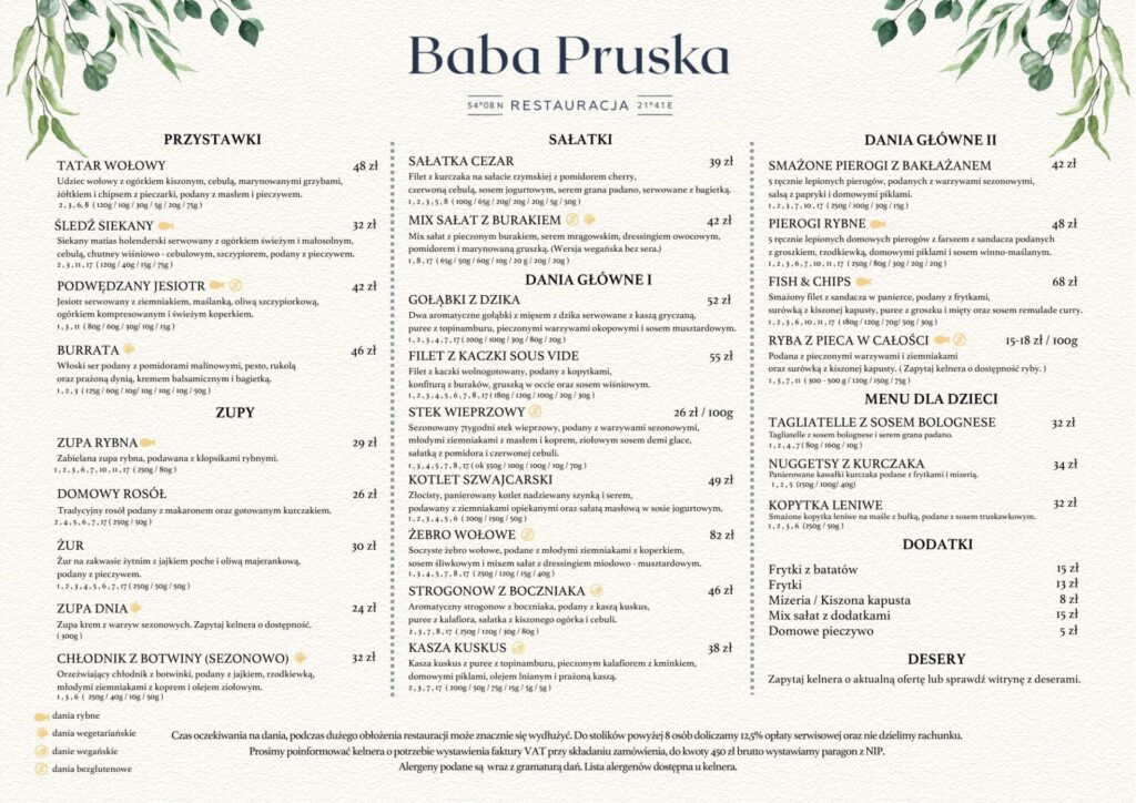 1 menu Baba 2026