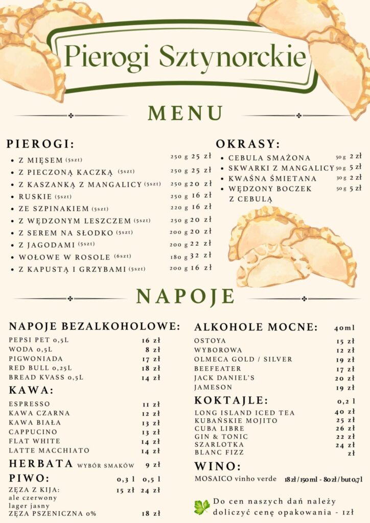 Menu pierogi 26'